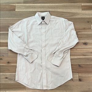 Jos. A. Bank grey White Dress Shirt Classic Button-Down